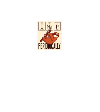 I NaP Periodic tricou leneș model negru pe tricou