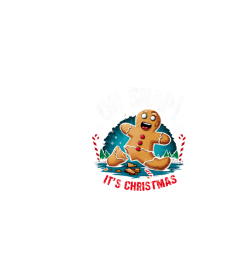 Oh snap! It's christmas Negru model negru pe tricou