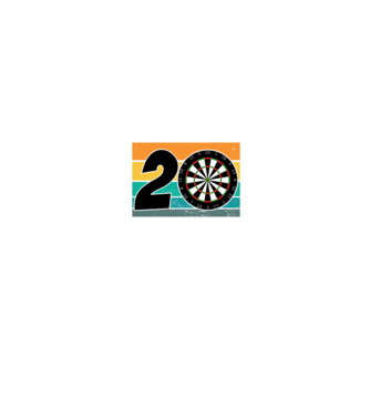'I''m not 20 I''m double 10 darts birthday' model albastru jeanși pe tricou