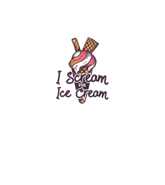 I Scream for Ice Cream model gri pe tricou