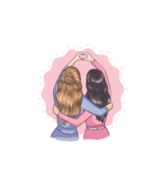 Best Friends Forever - Cele mai bune prietene model alb pe tricou