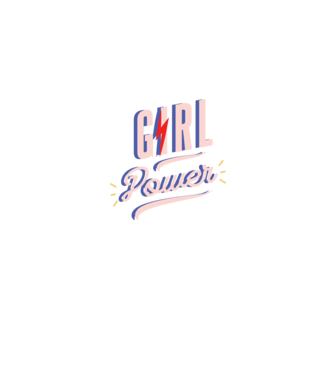 Girl Power de Ziua Femeii model albastru jeanși pe tricou