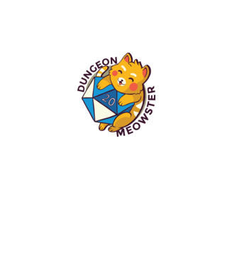 Dungeon Meowster joc de rol RPG tricou cu pisică model alb pe tricou