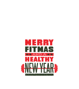 Merry Fitmas and a Healthy New Year tricou amuzant antrenament model alb pe tricou