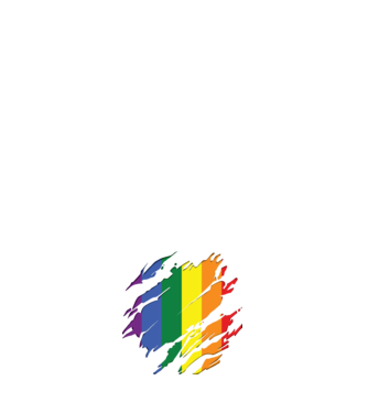 Steag LGBTQ model negru pe tricou