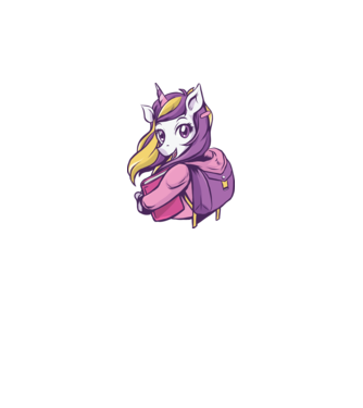 Școlăriță Unicorn model alb pe tricou