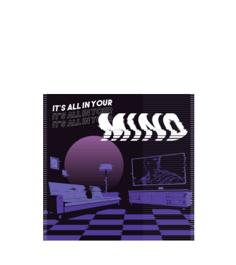 'It''s all in your mind' model negru pe tricou