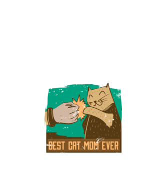 Best Cat Mom Ever - Cea mai bună mamă cu pisici model negru pe tricou