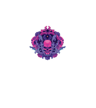 Cranii Dark Skull model alb pe tricou