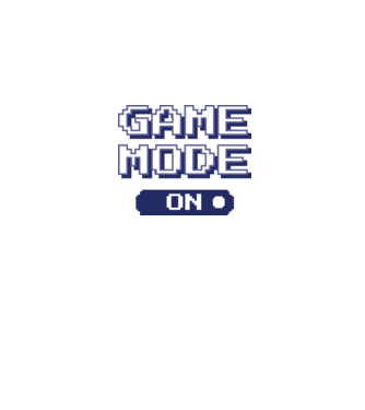 Game mode on Gamer pixel model alb pe tricou