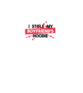 'Am furat puloverul prietenului meu pulover amuzant pentru Valentine''s Day' model alb pe tricou