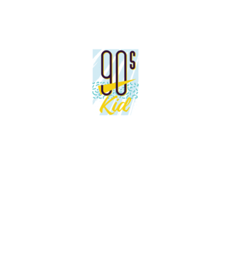 Retro 90s Kid model alb pe tricou