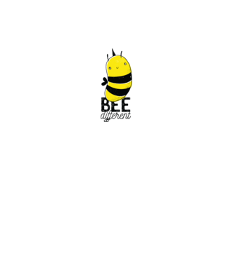 Bee different tricou albinuță model alb pe tricou