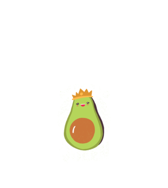 Avocado Queen Regina Avocado model albastru închis pe tricou