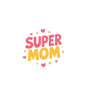 Super Mom Negru model negru pe tricou