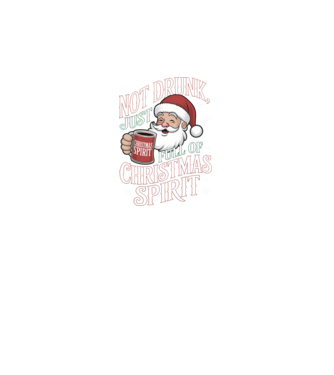Christmas Spirit Santa model negru pe tricou