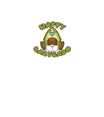 Avocado bebe model negru pe tricou