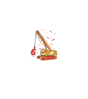 Prindere 6th Birthday model alb pe tricou