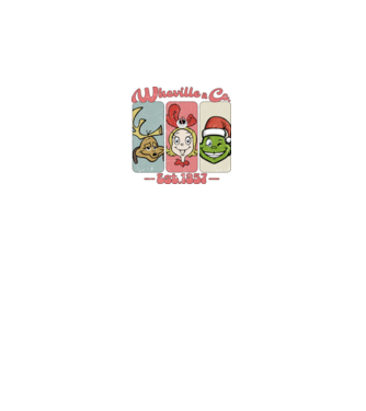 Whoville & Co - Grinch model alb pe tricou