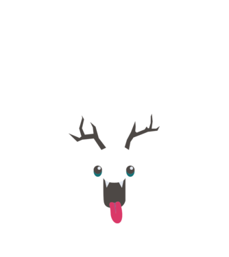 Funny Deer model nisipiu pe tricou