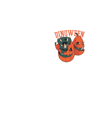 Dinoween model galben neon pe tricou