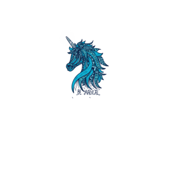Unicorn magic model nisipiu pe tricou
