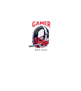 Gamer est. 2010 model nisipiu pe tricou