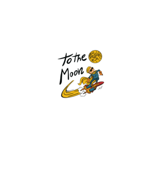 To the Moon Bitcoin model negru pe tricou