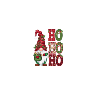 HOHOHO Gnome model negru pe tricou