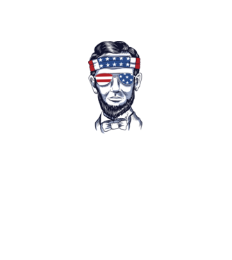 Lincoln USA model gri pe tricou