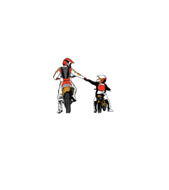 Tată și Fiu cei mai buni Prieteni - Motociclist model negru pe tricou