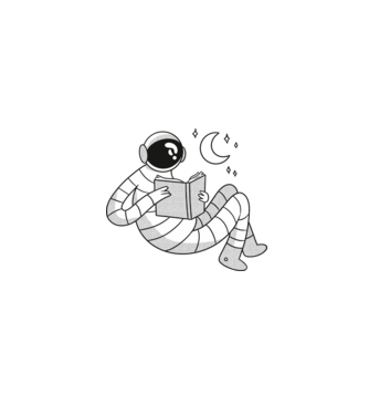 Lectură Astronaut model albastru închis pe tricou