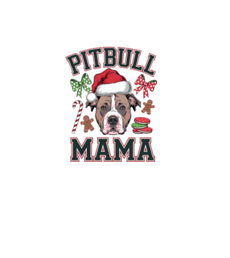 Pitbull Mama model alb pe tricou
