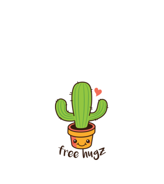 Free Hugz tricou amuzant Cactus model nisipiu pe tricou
