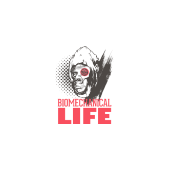 Biomechanical Life 2 model alb pe tricou
