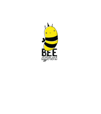 Bee different tricou albinuță model alb pe tricou