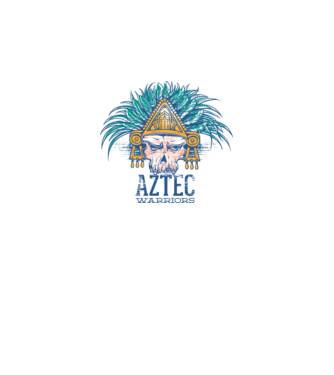 Aztec Warriors model alb pe tricou