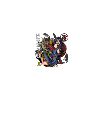 Dragon sexy Anime model negru pe tricou