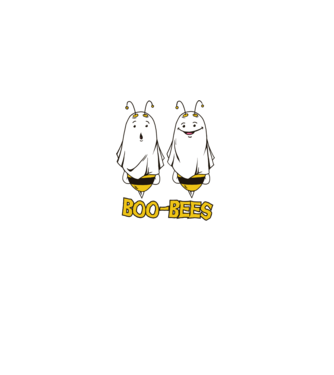 Boo Bees - Albine fantomă Halloween model gri pe tricou