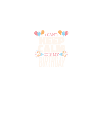'I can''t keep calm it''s my birthday' model albastru jeanși pe tricou