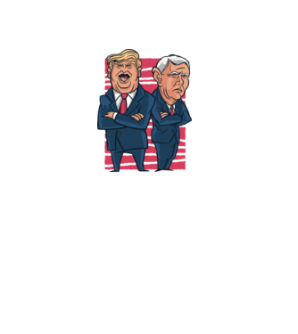 Trump Pence USA model alb pe tricou