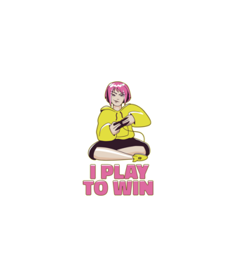 Anime fată Gamer model albastru închis pe tricou