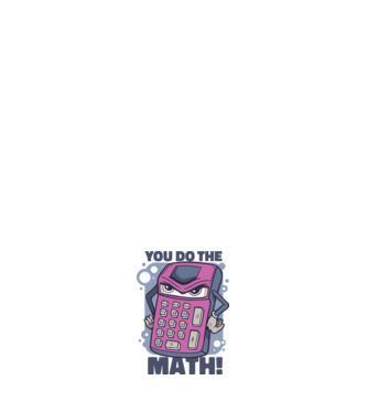 Calculator Furios model negru pe tricou