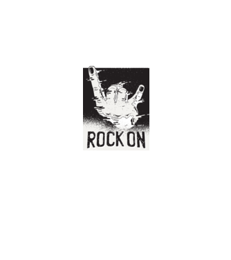 Rock On model gri pe tricou