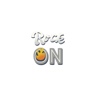Rock On model negru pe tricou