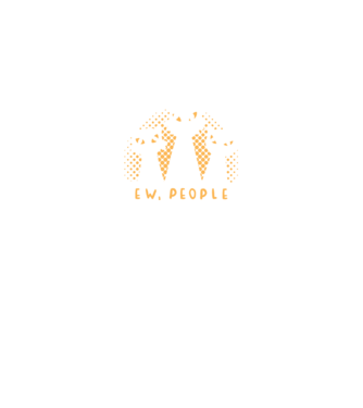 ew, people model negru pe tricou
