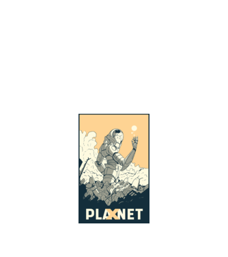 Planet X model nisipiu pe tricou
