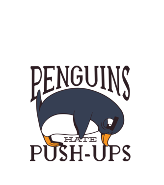 Pinguinii urăsc flotările model turcoaz pe tricou