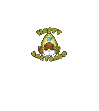 Avocado bebe model negru pe tricou