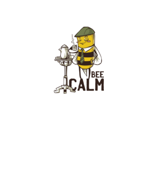 Bee Calm - Fii răbdător Albinuță model gri pe tricou